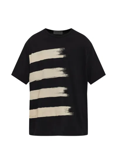 Yohji Yamamoto Round Neck Short Sleeve T-shirt In Multi