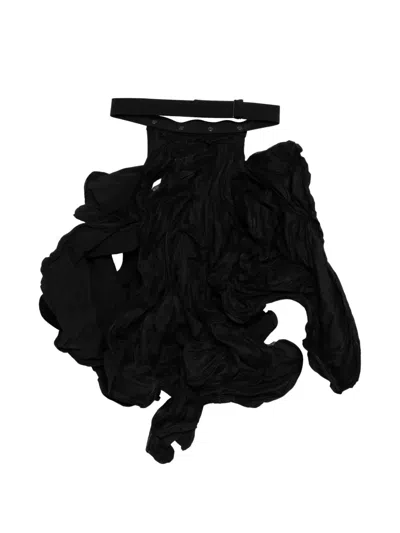 Yohji Yamamoto Bubble Wired Skirt In Black