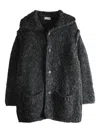Yohji Yamamoto Button Coat In Gray