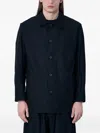 Yohji Yamamoto Long Sleeve Casual Jacket In Black