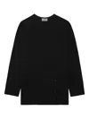 Yohji Yamamoto ボタン ロングtシャツ In Black