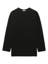 Yohji Yamamoto ボタン ロングtシャツ In Black