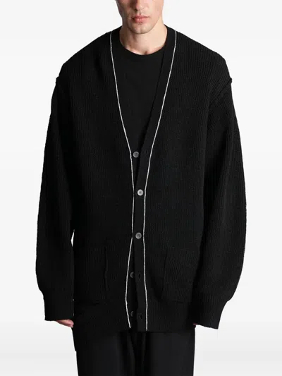 YOHJI YAMAMOTO BUTTON TRIM CARDIGAN