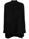 Yohji Yamamoto Long-sleeve Button-up Shirt In Black
