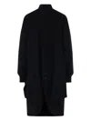 Yohji Yamamoto Button-up Coat In Black
