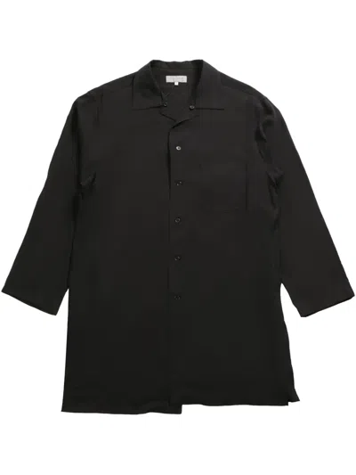 Yohji Yamamoto Button-up Shirt In Black