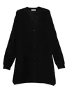 Yohji Yamamoto Buttoned-front Long Cardigan In Black