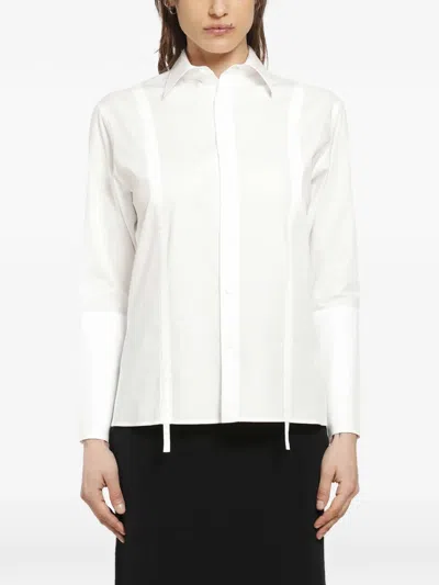 Yohji Yamamoto Buttoned Shirt In White