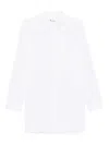 Yohji Yamamoto Buttoned-up Long-sleeved Shirt In White