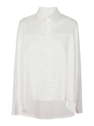Yohji Yamamoto Cotton Shirt In Blanco