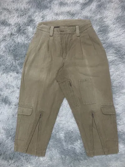 Pre-owned Yohji Yamamoto Cargo Baggy Pant In Brown