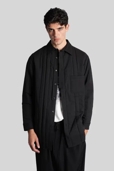 Yohji Yamamoto Casual Jacket In Black Cellulose