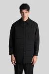 Yohji Yamamoto Casual Jacket In Black Polyester In Black