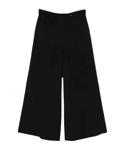 Yohji Yamamoto Casual Pants With Belt Loops In Black