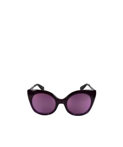 Yohji Yamamoto Cat Glasses Sunglasses In Purple