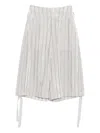 Yohji Yamamoto Checked Trousers In White