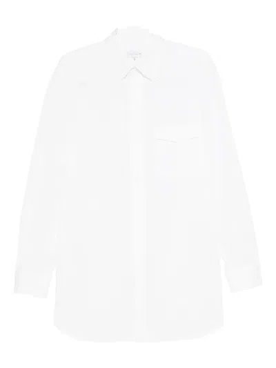 Yohji Yamamoto Chest-pocket Button-down Shirt In White