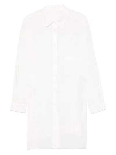 Yohji Yamamoto Chest-pocket Shirt In White