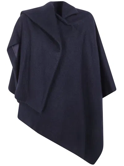 Yohji Yamamoto Coat Sailor Collar Sailor Collar Coat In Blue