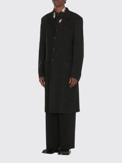 YOHJI YAMAMOTO COAT YOHJI YAMAMOTO MEN COLOR BLACK,H01556002