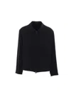 Yohji Yamamoto Coat With Voluminous Sleeves In Black In Black