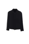 Yohji Yamamoto Coat With Voluminous Sleeves In Black In Black