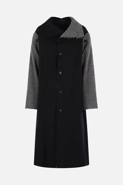 Yohji Yamamoto Coats In Black