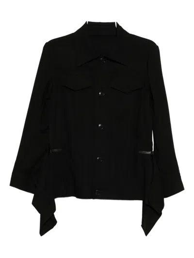 Yohji Yamamoto Collared Jacket In Black