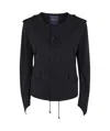 Yohji Yamamoto Collarless Casual Jacket In Black