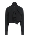 Yohji Yamamoto Collection Woman Jacket Black Size 2 Wool, Cotton In Black