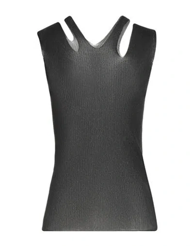 Yohji Yamamoto Collection Woman Top Black Size 2 Nylon, Polyester, Polyurethane
