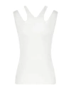 Yohji Yamamoto Collection Woman Top White Size 2 Nylon, Polyester, Polyurethane In White