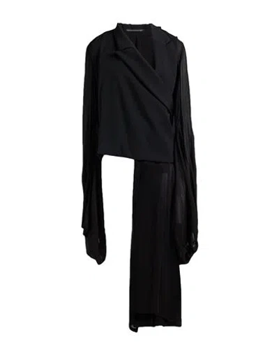 Yohji Yamamoto Collections Woman Blazer Black Size 3 Wool