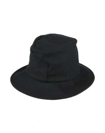 Yohji Yamamoto Collections Woman Hat Black Size S Wool, Nylon