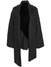 Yohji Yamamoto Combination Plaid Check-pattern Coat In Grey