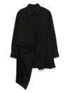Yohji Yamamoto Asymmetrisches Hemd In Schwarz