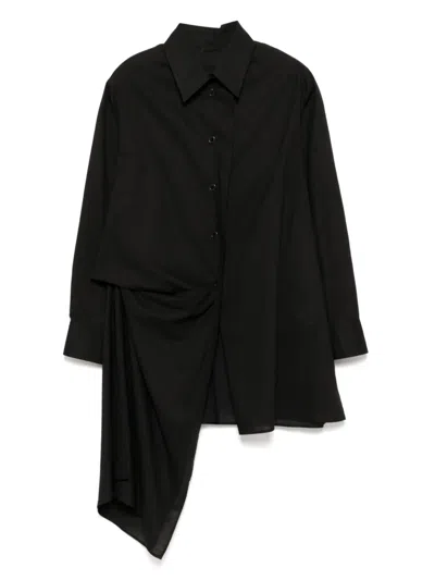 Yohji Yamamoto Asymmetrisches Hemd In Schwarz