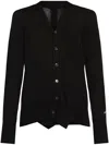 Yohji Yamamoto Cotton Cardigan In Black