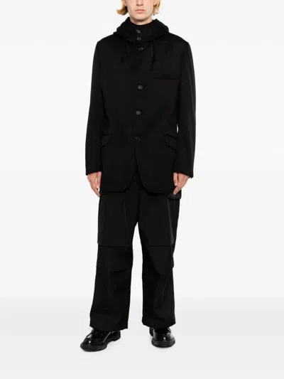 Yohji Yamamoto Cotton Chino Jacket In Black