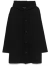 Yohji Yamamoto Cotton Coat In Black