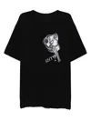 Yohji Yamamoto Cotton Jersey T-shirt In Black