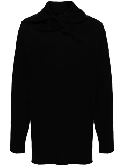 Yohji Yamamoto Cotton Long Sleeves T-shirt In Black