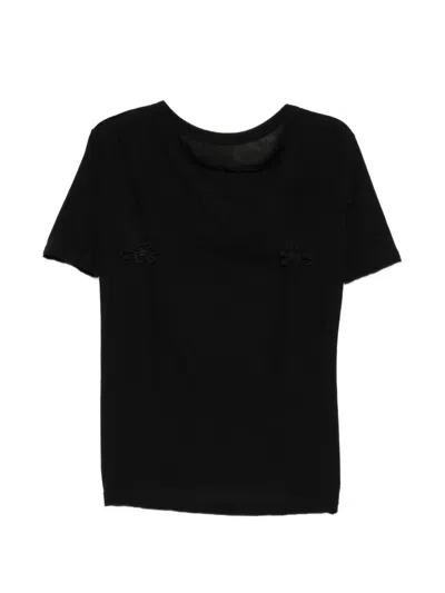 Yohji Yamamoto Cotton Pleated T-shirt In Multi