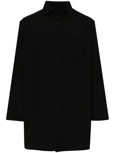 Yohji Yamamoto Cotton Poplin Shirt In Black