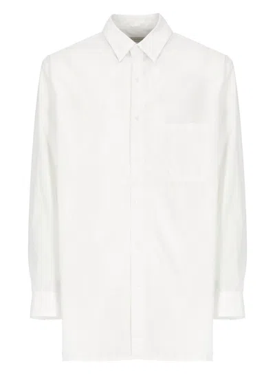 Yohji Yamamoto Cotton Shirt In White
