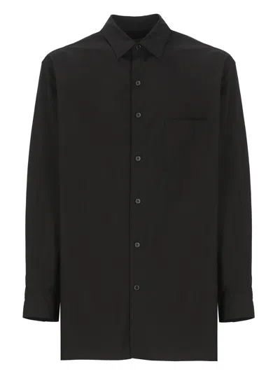 Yohji Yamamoto Cotton Shirt In Black