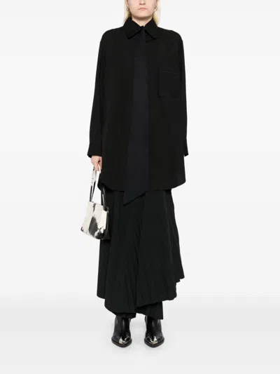Yohji Yamamoto Klassisches Hemd In Schwarz