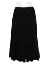 Yohji Yamamoto Cotton Skirt In Black