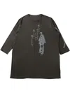Yohji Yamamoto Cotton Sweatshirt In Grey