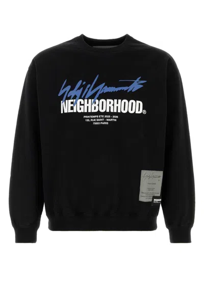 Yohji Yamamoto Cotton Sweatshirt With Urban Collaboration Detail In Black
